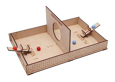 TOY ZONE Stretch to Throw Game | STEM Toys | Educational DIY Toys for Kids | Engineering Games | Competitive Games | 2 Players Game | Motor Skills Toys |Ball Games | MAKE in INDIA