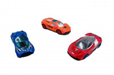 Toybharat Free Wheel Metal Car Set 3 Pc |Multicolour |Pullback Toy | Toy