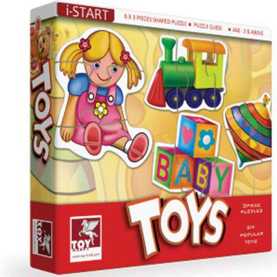 ToyKraft Educational Toys for 2 Year Old Boy Girl, Puzzle Baby Toys , Jigsaw Puzzles, Puzzles Toddler Toys for 2 Year, My First Chunky Montessori - Toys We Play pack of 1