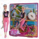 ToyMagic Cycle Adventure Doll|Fully Movable Doll with Trendy Outfit, Matching Bicycle, Colorful Balloons & Beautiful Braided Hair|Outdoor PlayI Fashionable I Creative Play| Safe & Durable for Ages 3+...