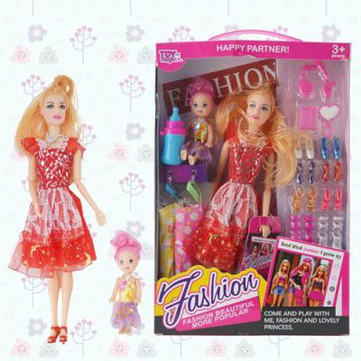 ToyMagic Fashion Girl Doll | with Trendy Outfits, Beautiful Hair, Shoe Collection, Accessories