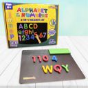 ToyMagic Magnetic Puzzles Alphabet & Numbers 82 Pcs – 52 Letters + 30 Number...