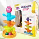 ToyMagic Monster Roller Swirl N' Roll Ramp |5 - Level Withh 3 Ball Drop and Roll Swirling Tower...