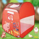ToyMagic Printed Pop Up Hut Foldable Tent House ...