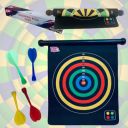 ToyMagic Reversible ROLL Dart 14" | Magnetic Dartboard with 4 Magnetic Arrows ...