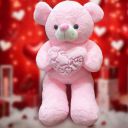ToyMagic Teddy Bear with Heart - Pink - 55 cm | Soft Toy | Lovable Huggable Cute Teddy Bear Plush Toy...