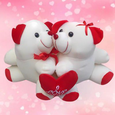 ToyMagic Teddy with Heart|25cm Adorable Plush Toy Set|Best Valentine Gift for Loved Ones