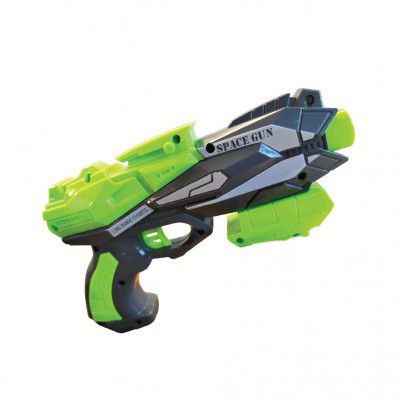 Toymagic Thunder Striker Space Gun with 6 Bullets|Pull Back, Buckle Board Machine|Soft Bullet Gun for Kids 6+|Foam Blaster Gun|Birthday Gift|Action Toy in Safe for Kids|Made in India