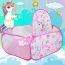 ToyMagic Unicorn Theme Foldable Ball Pit,Pop Up Children Play Tent with 30 Balls...
