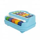 Toypoint 2 in 1 Small Piano Xylophone Musical Toy for Kids (Age 3+) with 8 Keys, 2 Sticks, Keyboard Xylophone Piano - Preschool Musical Learning Instruments Gift Toy for Baby, Kids, Girls, Boys-Blue...