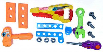 Toys Bhoomi 15Pcs Model Building Dinosaur Figures Kids Tools Playset for Boys Girls