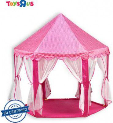 Toys R Us Stats Play Castle Tent House for Kids  (White, Pink)