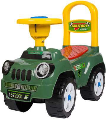 Toys Treasure Highland Jeep Ride On, Baby-Kids Car, Push Car with Whistle Sound