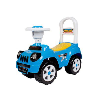 Toys Treasure Highland Jeep Ride On Push Car with Whistle Sound Toy for 1 Year Old Baby