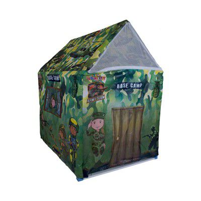 Toys Treasure Kids Foldable and Portable Military Play Tent House for Kids Multicolor