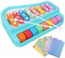 Toyshine 2 in 1 Baby Piano Xylophone Toy for Toddlers 1-3 Years Old, 8 Multicolored Key Keyboard Xylophone Piano, Preschool Educational Musical Learning Instruments Toy for Baby Kids Girls Boys...
