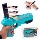 Toyshine Airplane Launcher Toy Catapult Plane Gun for Kids Outdoor Toy, 4 Pcs Glider Foam Planes, Multi-Color - B...