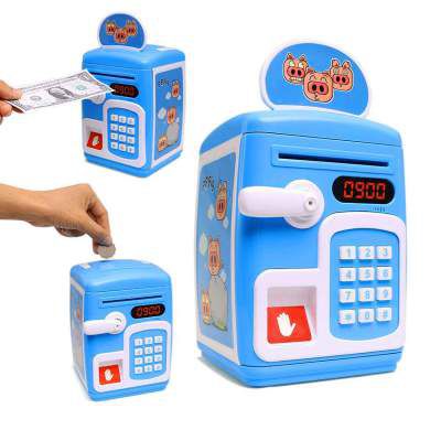 Toyshine Money Safe Kids with Finger Print Sensor Piggy Savings Bank with Electronic Lock