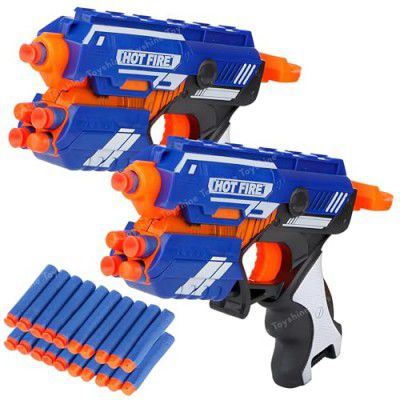 Toyshine Pack of 2 Foam Blaster Gun Toy, Blue
