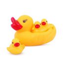 Toyshine Squeezy Chu Chu Ducks, Duck Family, Bath Toy with Sound (Yellow, Set of 3)...