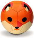 Toyshine Synthetic Leather Edu-Sports Football Soccer Educational Toy Ball for 4-8 Years Kids, Size 3 - Fox (Orange)...