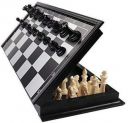 ToyTastic Magnetic Educational Chess Board Set with Folding Chess Board 2 Plyaers Travel Toys for Kids and Adults (10 Inch) (Black Color)...