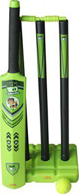 Toyzone Ben10 Cricket Set-55686-Cricket Set with Stump and Ball Playing Set | Perfect Cricket Combo Set