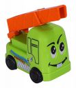 TOYZONE Friction Powered Mini Truck Series | Friction Powered Toy | Unbreakable City Service Truck | Pull Back | Push & Go Crawling Toys (Crazy Runner Crane)...