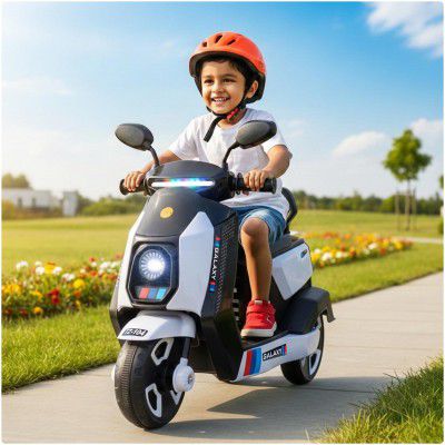 Toyzone Galaxy Kids Electric Scooty | 6V 4.5Ah Battery Rechargeable Scooter | for Kids 3-8 Years, Upto 35 Kgs