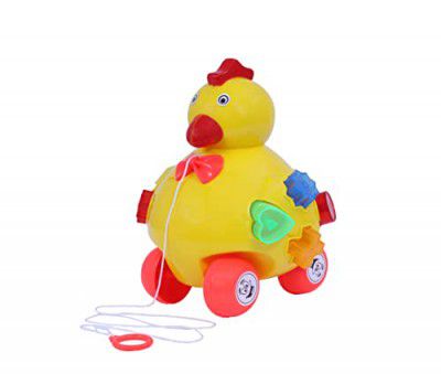 Toyzone Pull Along Hen (Multicolour) 71525