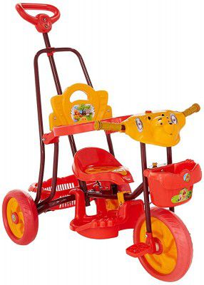 Toyzone Winnie The Pooh Baby Tricycle 3 in 1-92582 | Kids Cycle | Tricycle