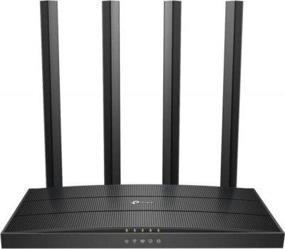 TP-Link Archer C6 MU-MIMO Gigabit 1200 Mbps Wireless Router  (Black, Dual Band)