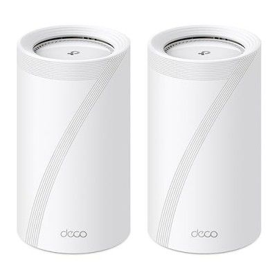 TP-Link Deco BE95 BE33000 16-Stream 33 Gbps Quad-Band WiFi 7 Mesh System for Whole Home Coverage with AI-Driven Smart Antennas, 10G Multi-Gig Ethernet Ports, Replaces Router and Extender (2-Pack)