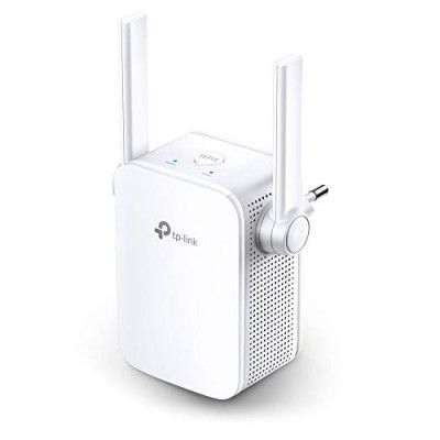 TP-Link TL-WA855RE N300 Mbps with 1 Ethernet Port and 2 External Antennas, Plug and Play, Built-in Access Point Mode, White