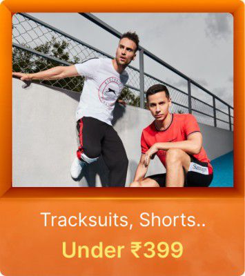 Tracksuits, Shorts under Rs. 399 on Flipkart Big Billion Days Sale