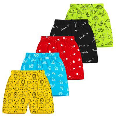 Trampoline Boys and Girls Shorts, Pack of 5 (12-18 Months) TRM-SRT-507 Multicolour