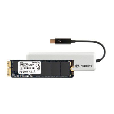 Transcend - 240GB JetDrive 825 Thunderbolt PCIe SSD Upgrade Kit for Mac(TS240GJDM825)