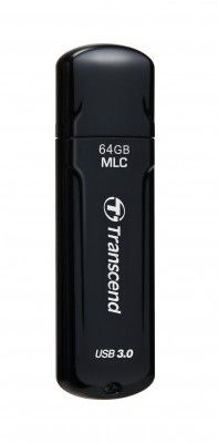 Transcend JetFlash 750 64GB USB 3.0 Pen Drive, Black