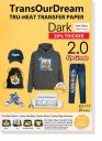 TransOurDream Dark 2.0 - Iron on Heat Transfer Paper for Dark T Shirts & Fabrics...