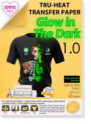 TransOurDream Luminous Iron on Heat Transfer Paper for T Shirts