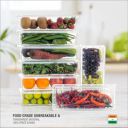 Transparent Fridge Container BPA Free Unbreakable Container...