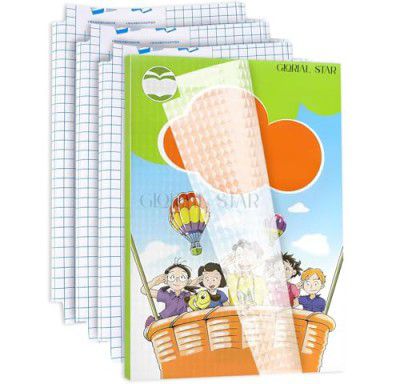 Transparent Paper Sticker Book Cover Glorial Star Film Book Binding Cover Waterproof Self-Adhesive Book Cover for Office School Textbook Protective Case (B1 (Book cover-10 Pcs))