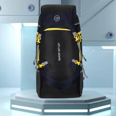 Travel Bag For Waterproof Trekking Hiking Camping Outdoor Camps Luggage Bags Rucksack - 65 L (Black, Blue)