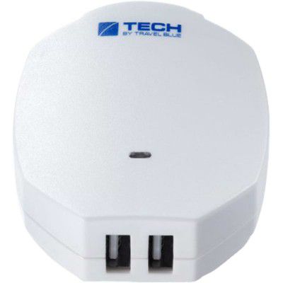 Travel Blue 2.1 Amp Dual USB Wall Charger (965, White)