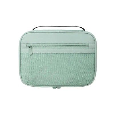 Travel Cable Organizer Pouch Green – Charger, Power Bank, USB Cable & Earphone Storage Bag 
