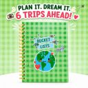 Travel Journal & Diary for 6 Trips – A5 Guided Trip Planner, Bucket List & Travel Memory Book (Bucket list)...