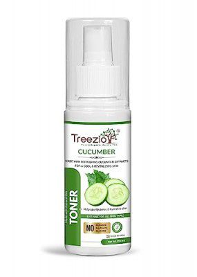 Treezio Cucumber Toner - Purifies Pores & Hydrates Skin | For Men & Women (100ml)