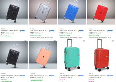 Treklite Suitcases Starts ₹939