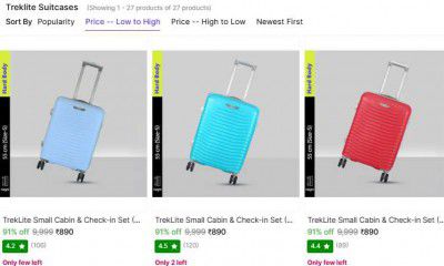 TrekLite Trolley Bags at ₹920