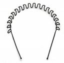 Trending Trunks Zigzag Wave Metal Hairband Zig Zag Hair Band for Men and Women, Black...